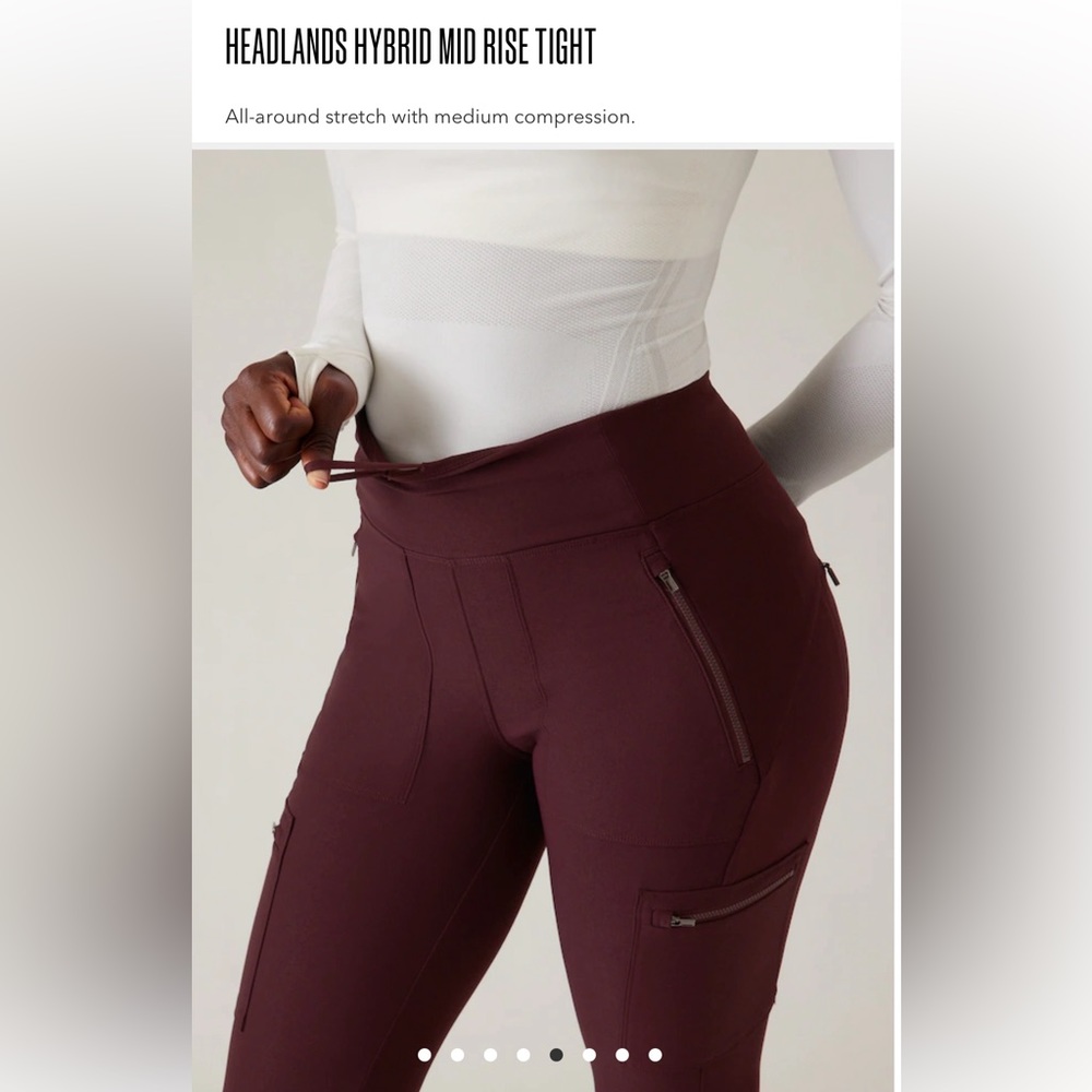 NEW WITHOUT TAGS ATHLETA HEADLANDS HYBRID MID RISE TIGHT.